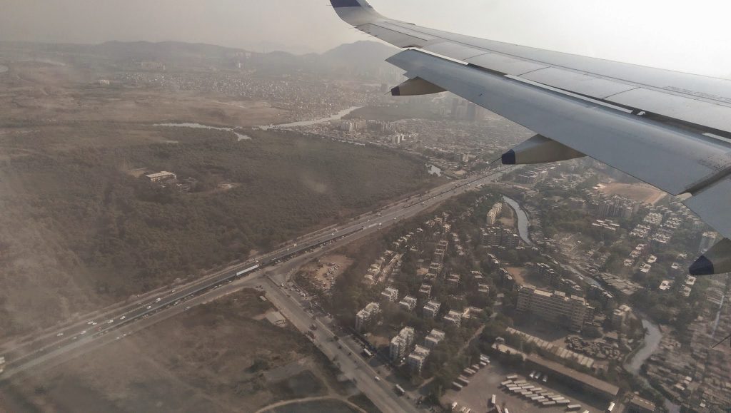 Landing over Mumbai